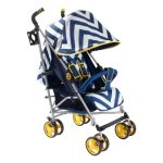 My Babiie MB02 Blue Chevron Stroller Blue