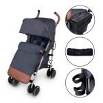 Ickle Bubba Discovery Prime Silver and Denim Stroller Blue