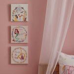 Disney Princess Set of 3 Canvas White
