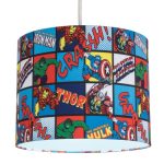 Disney Marvel Comics Pendant Shade Blue