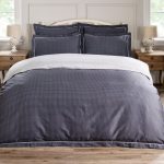 Dorma Genoa 100% Cotton Duvet Cover Charcoal