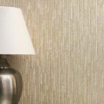 Bergamo Leather Texture Light Gold and Beige Wallpaper Gold