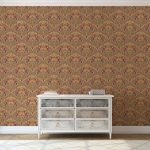 Flora Nouveau Russet Wallpaper Gold