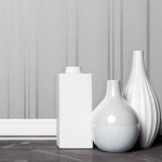 UK Pulse Stripe Silver Wallpaper Silver
