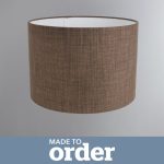 Made To Order 40cm Drum Shade Linoso Mocha
