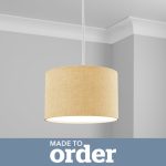 Made To Order 30cm Drum Shade Linoso Buff
