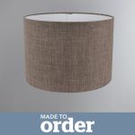Made To Order 30cm Drum Shade Linoso Taupe