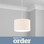 Made To Order 25cm Drum Shade Linoso Natural
