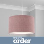 Made To Order 40cm Drum Shade Linoso Heather