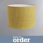 Made To Order 40cm Drum Shade Linoso Olive