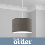 Made To Order 30cm Drum Shade Linoso Steel