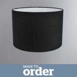 Made To Order 40cm Drum Shade Linoso Charcoal