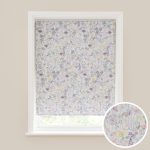 Floral Garden Blackout Roller Blind Blue