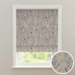 Flora Violet Printed Roman Blind Violet