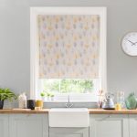 Scandi Trees Blackout Stain Resistant Roller Blind Pink