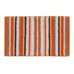 Stripes Orange Bath Mat Orange