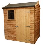 4ft x 6ft Winchester Wooden Apex Shed Brown