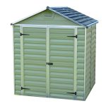 5ft x 6ft Palram Plastic Apex Shed Green