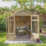 5ft x 7ft Forest Oakley Wooden Summerhouse Brown