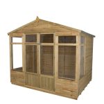 6ft x 8ft Forest Oakley Wooden Summerhouse Natural