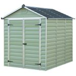 6ft x 8ft Palram Plastic Apex Shed Green
