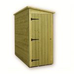 3ft x 8ft Empire Right Side Door Wooden Shed Natural