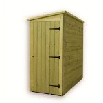 3ft x 8ft Empire Left Side Door Wooden Shed Natural