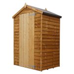 3ft x 4ft Winchester Wooden Overlap Apex Shed Natural