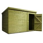 8ft x 10ft Empire Front Right Door Wooden Shed Natural
