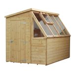 6ft x 8ft Winchester Wooden Potting Shed Natural