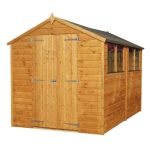 10ft x 6ft Winchester Premium Workman Wooden Apex Shed Natural