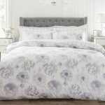 Elodie Grey 100% Cotton Reversible Duvet Cover and Pillowcase Set Grey