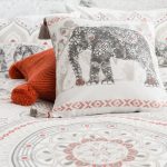 Mandala Elephant Natural Cushion Natural