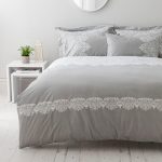 Eleanor Grey Reversible Duvet Cover and Pillowcase Set Grey