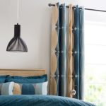 Elements Elijah Blue Blackout Eyelet Curtains Teal
