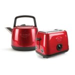 Prestige Heritage Red Kettle and Toaster Set Red