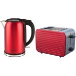 Prestige Pearlescent Red Kettle and Toaster Set Red