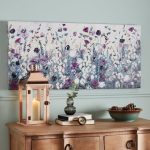 Purple Floral Canvas Purple