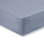 Cotton Rich Sateen Denim 25cm Fitted Sheet Denim