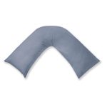 Cotton Rich Sateen Denim V Shaped Pillowcase Denim