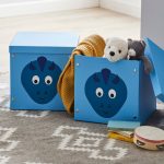 Roar! Dino Set of 2 Cardboard Boxes Blue
