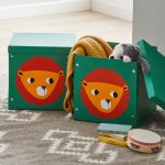 Jungle Friends Lion Set of 2 Cardboard Boxes Orange