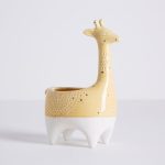 Giraffe Plant Pot Yellow