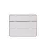 Aria 3 Drawer Wide Chest of Drawers Off-White