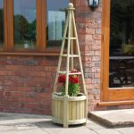 Marberry Obelisk Planter Natural