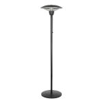La Hacienda 1.5kw Halogen Black Electric Standing Heater Black