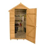 4ft x 6ft Forest Garden Dip Treated Apex Shed Natural