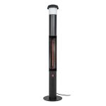 La Hacienda Warmvibes 1.5kW Electric Standing Heater with Bluetooth Black