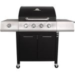 Premium Black 5 Burner Gas Barbecue Black