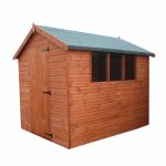 5ft x 6ft TGB Standard Pent Shed with Installation Brown
